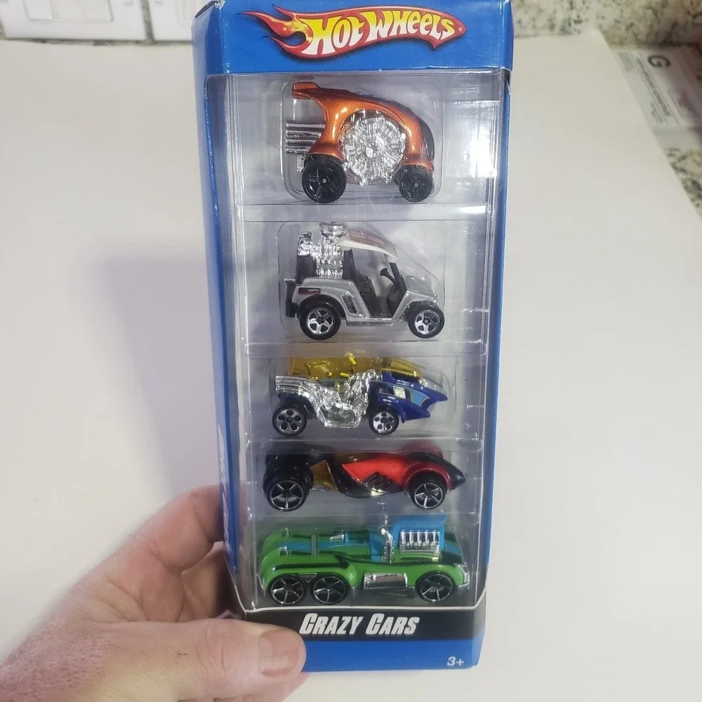 Hot Wheels Crazy Cars 5-Pack Die-Cast Toy Vehicles Set 1:64 Scale New